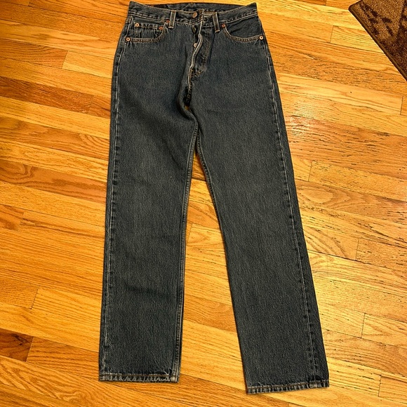 Vintage 501 Levi's button fly Straight Leg Jeans MADE IN USA - Picture 4 of 17